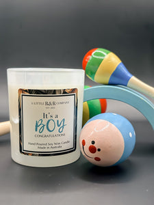 New Baby Celebration Soy Wax Candle - alittlernrcompany